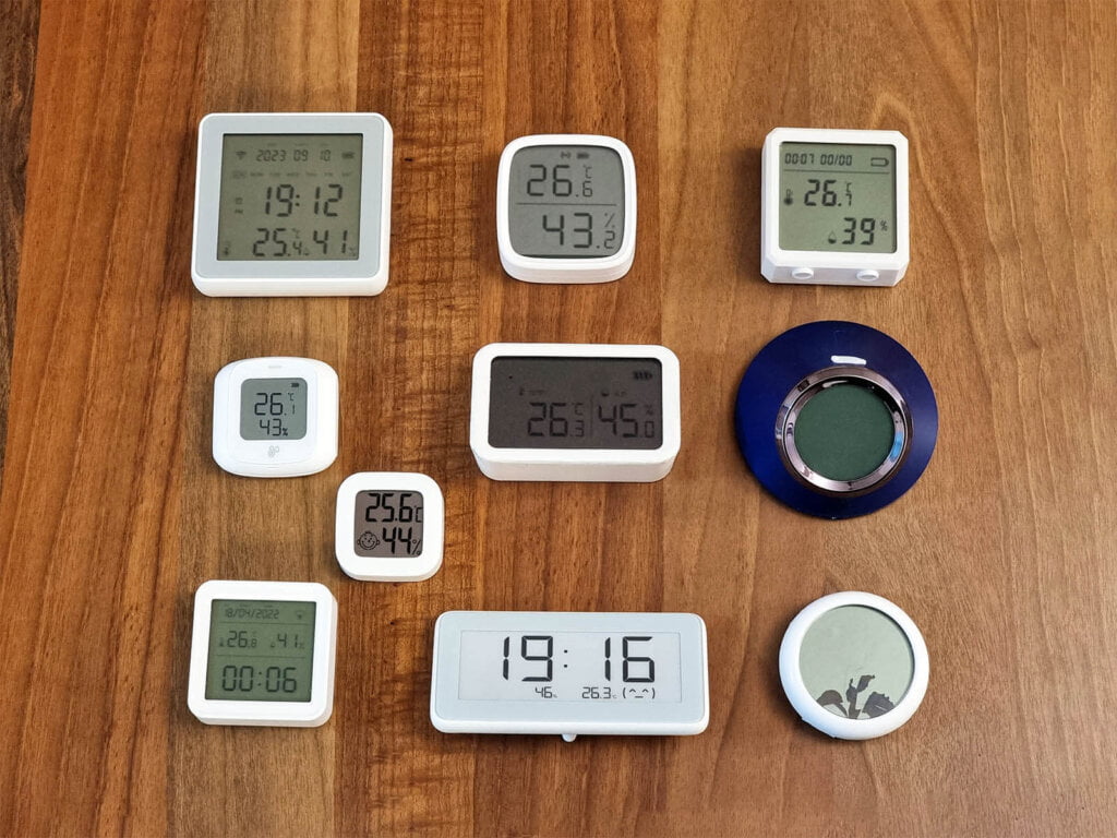 Best Zigbee Temperature Sensors with Display Compared on Table Laid Out
