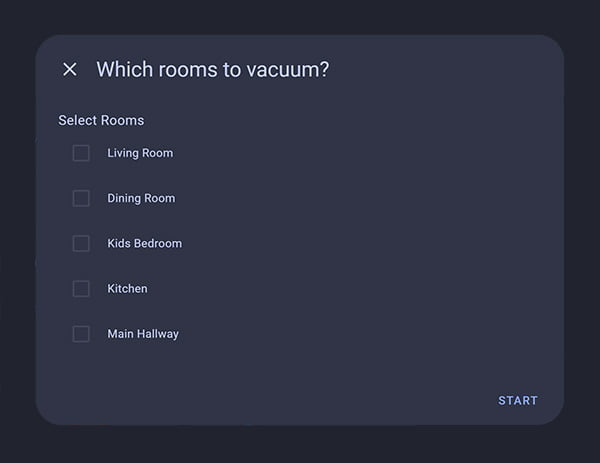 Change Home Assistant More Info Dialog Window with Browser Mod: Vacuum Send Data