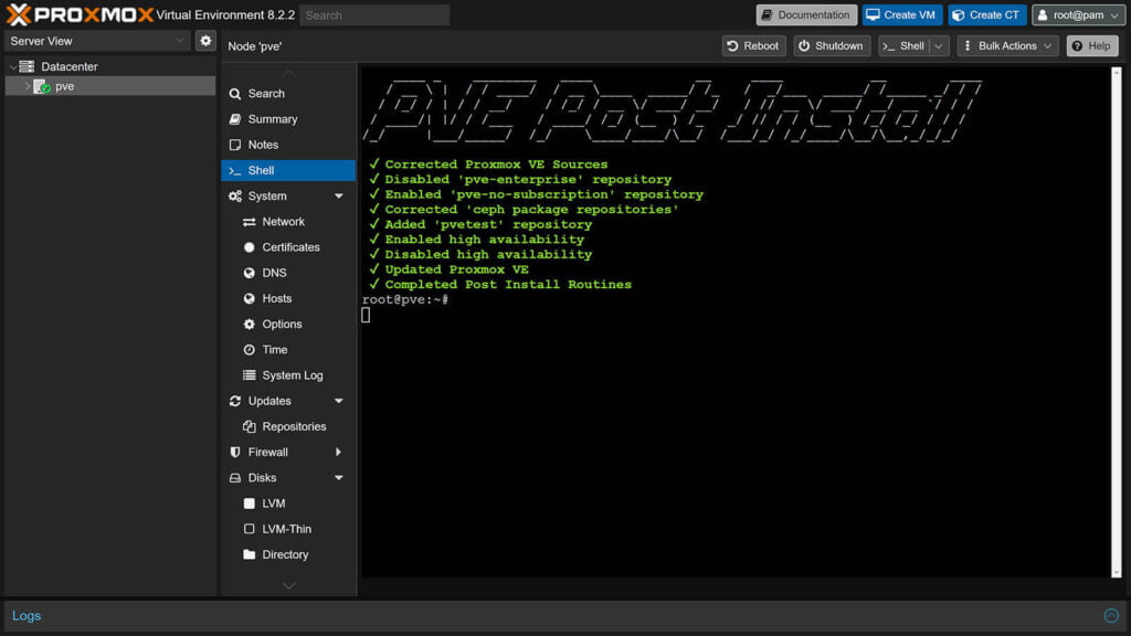 Installing HAOS on Proxmox 8: Post Install Script